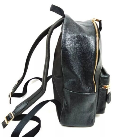 COACH Black Leather Backpack Bag 89-083025